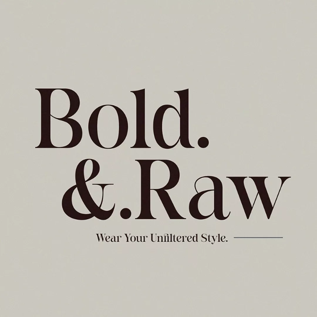 Bold Raw — identidade visual, peça 4